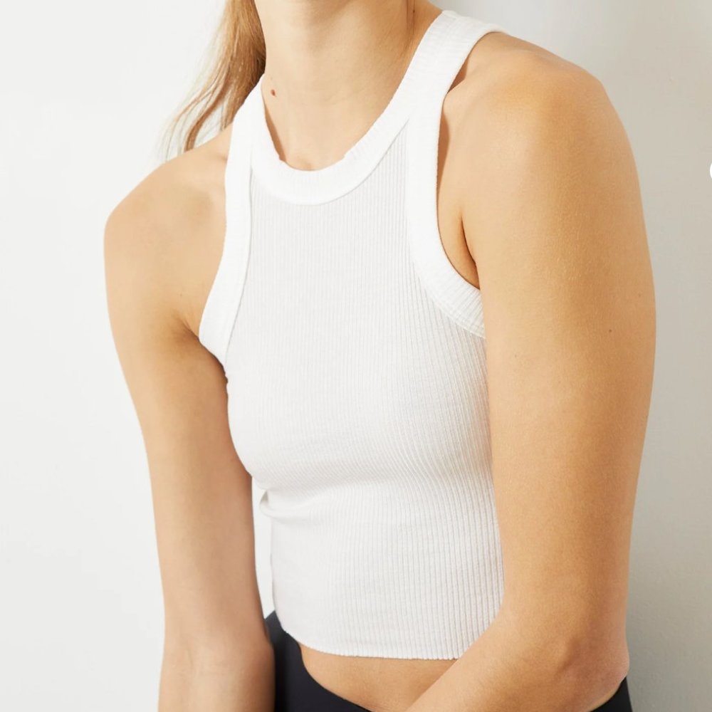WESLEY Rivington Ribbed Cropped Tank - Picture 2 of 5